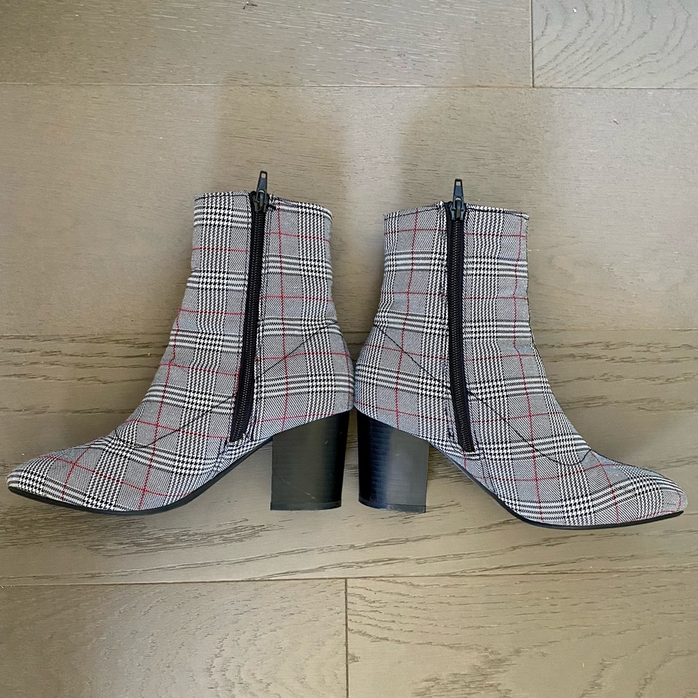 Truffle Collection Check Kitten Heel Sock Boots - image 7